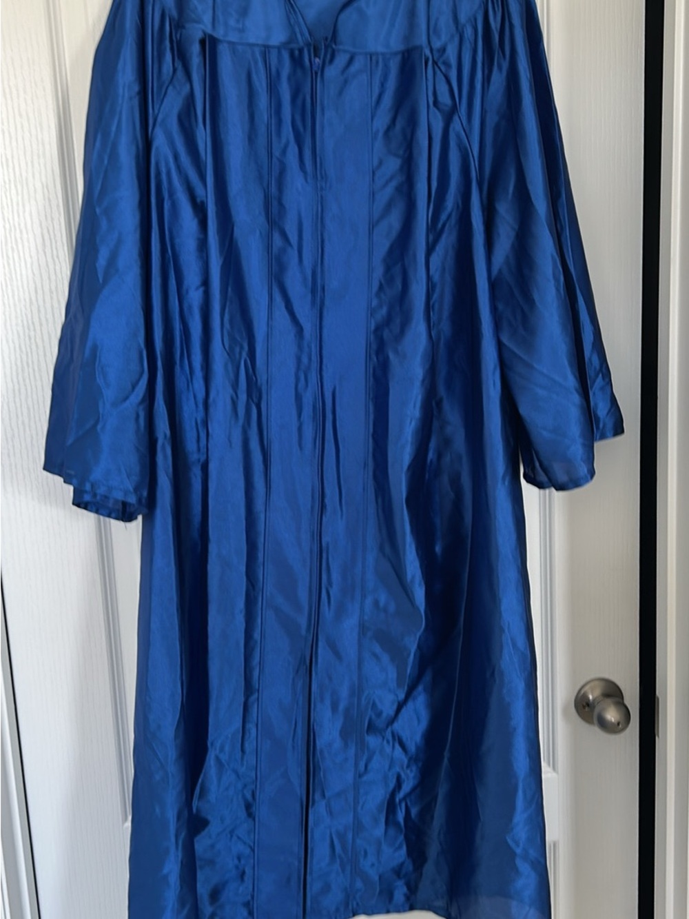 Satin Royal Blue Graduation Gown
